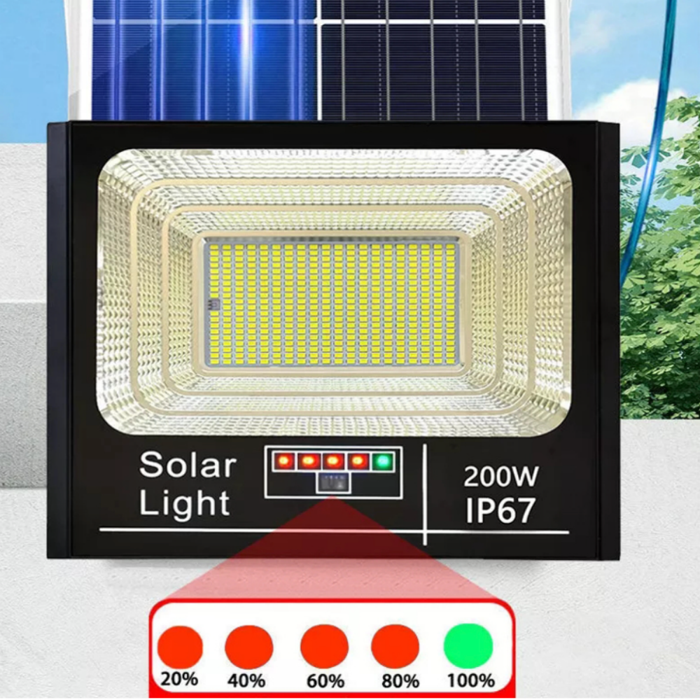 Faro di inondazione solare quadrato in ABS da 1000 W